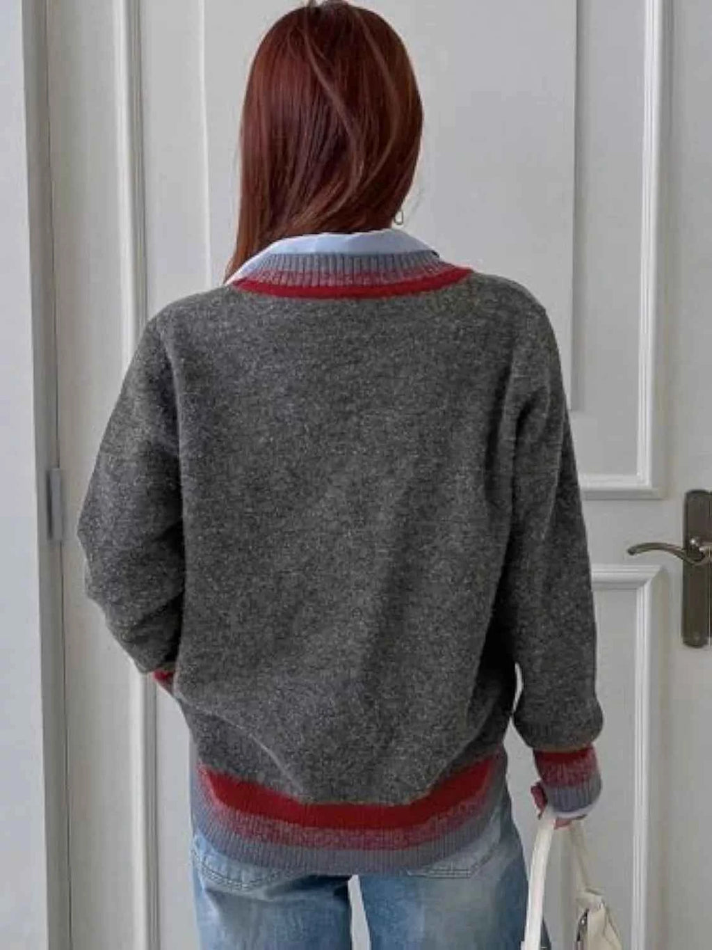 Striped Trim Button-Up Knit Cardigan 1ea7f628-6fc6-4df4-90ab-08ab07822b66-Max-Origin