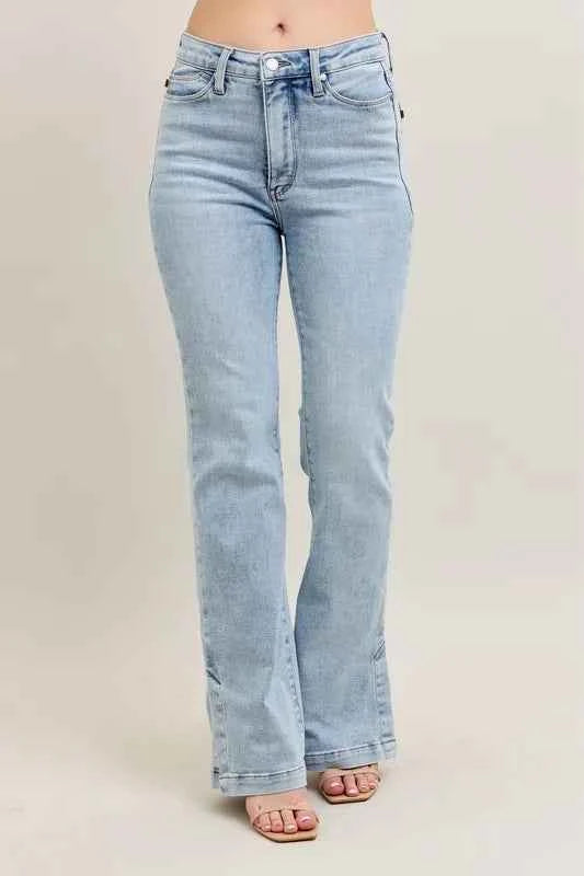 Full Size Tummy Control Vintage Wash Side Slit Slim Boot Jeans Plus Size 1ec3dc2d-7b8f-4f9f-a015-d3450a0582b8-Max