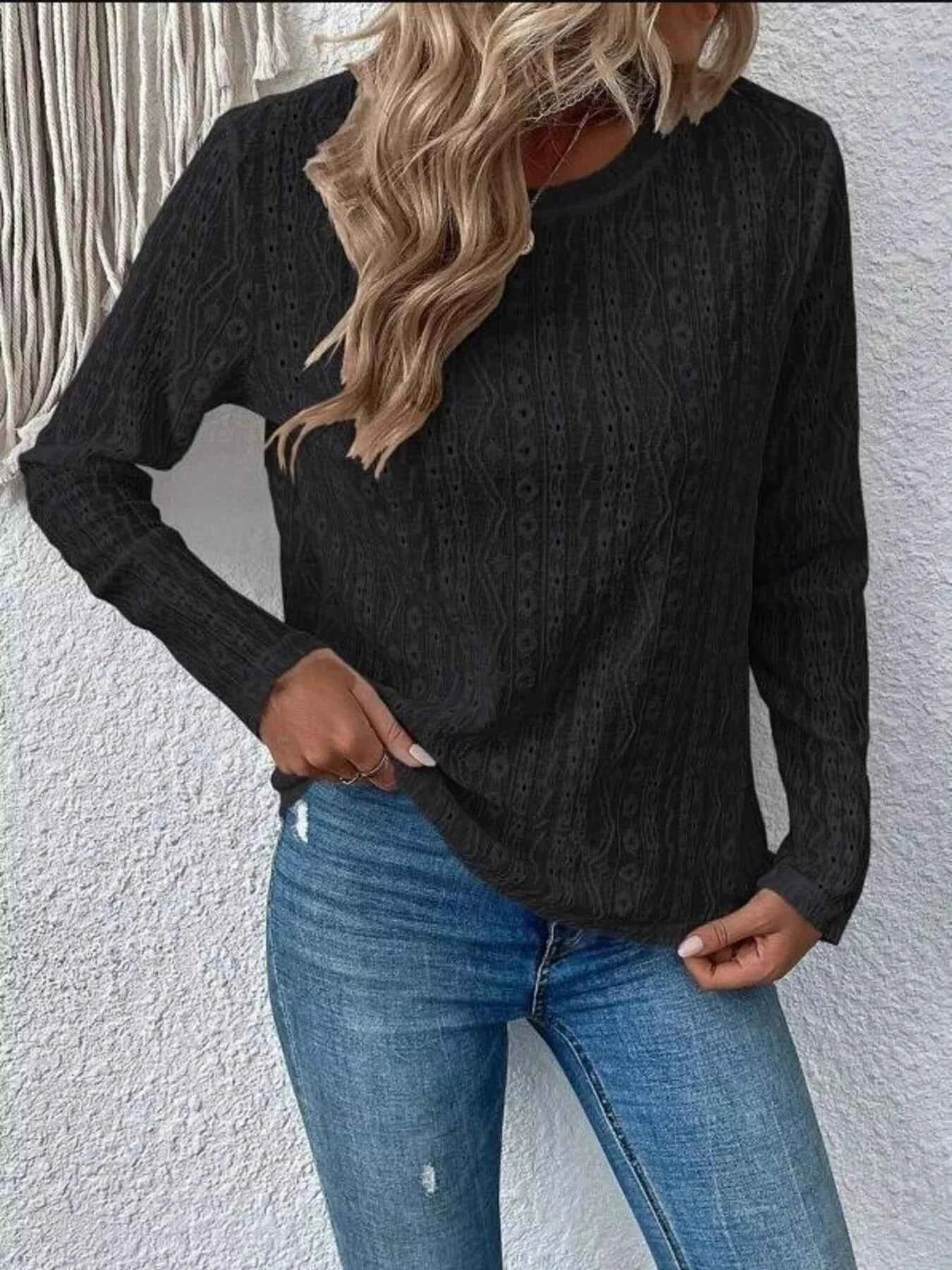 Full Size Eyelet Round Neck Long Sleeve Blouse Plus Size 1ed0b6027e9f4c65b3ccea8b674e27cc-Max-Origin