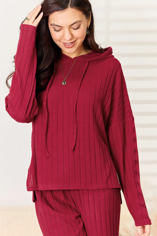 Basic Bae Full Size Ribbed Drawstring Hooded Top and Straight Pants Set 1ed443df-0752-4b67-90dc-2c01be912cb9-Max