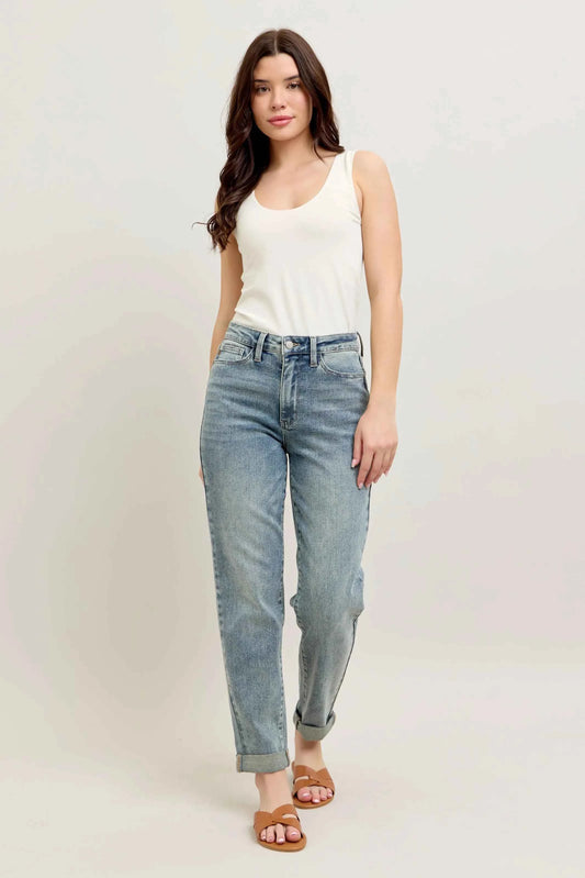 Full Size Hw Vintage Wash Double Roll Cuff Bf Jeans Plus Size 1ee59dfca204439d959d811a9a642e4a-Max-Origin