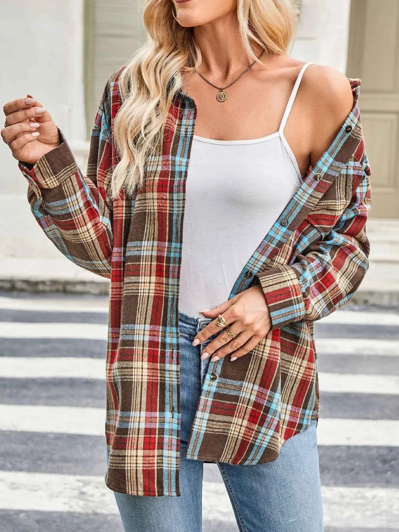 Plaid Button Up Long Sleeve Shirt 1ee7f44017b94e54a6776e7c5634b050-Max-Origin
