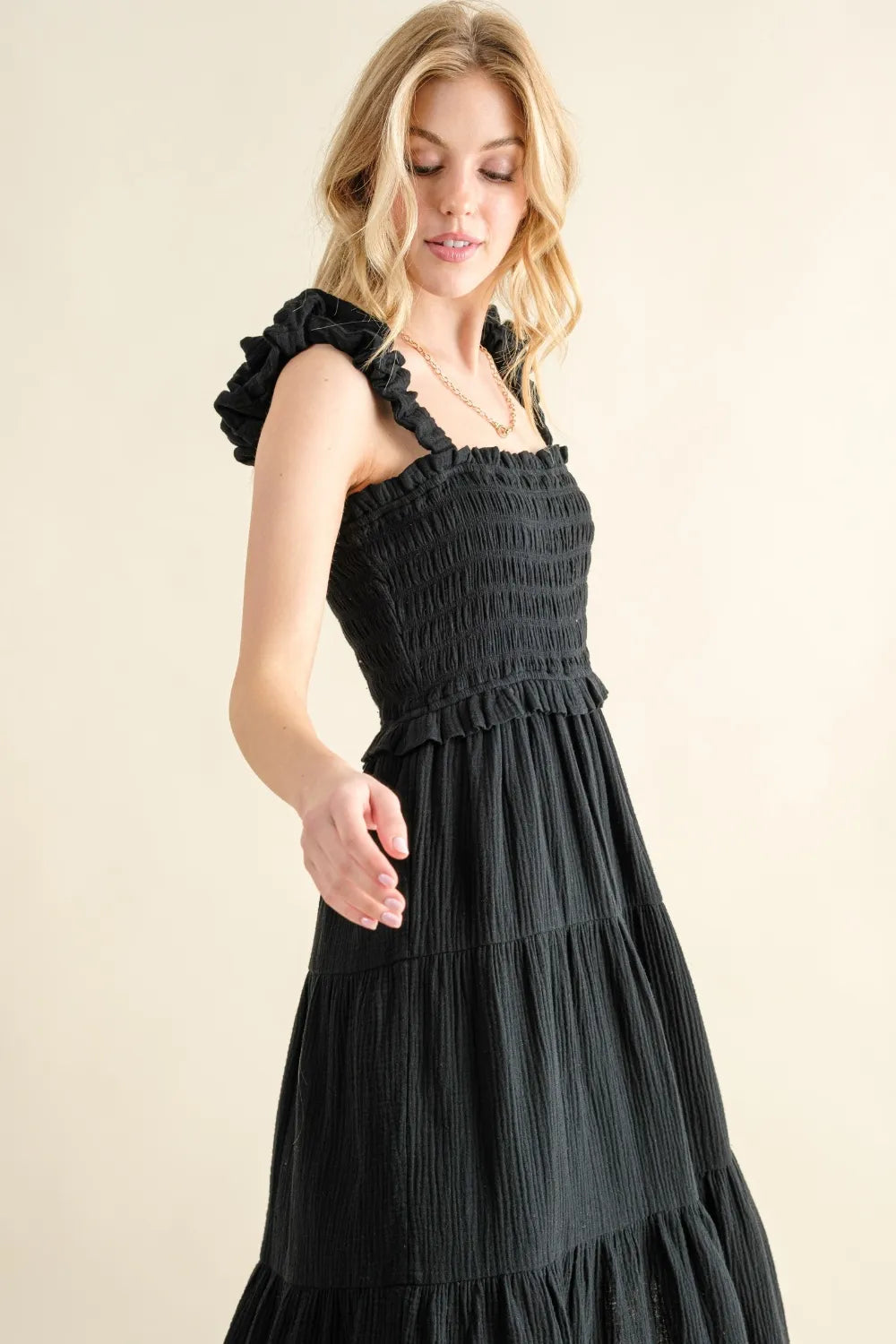 And The Why Smocked Ruffled Tiered Dress 1f1d8d7b-edae-4eb9-8229-61eede07aea3-Max