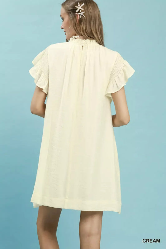 Ruffle Flutter Sleeve Dress 1f28de9e-ee15-4b06-b4eb-4db4c4aa3479-Max-Origin