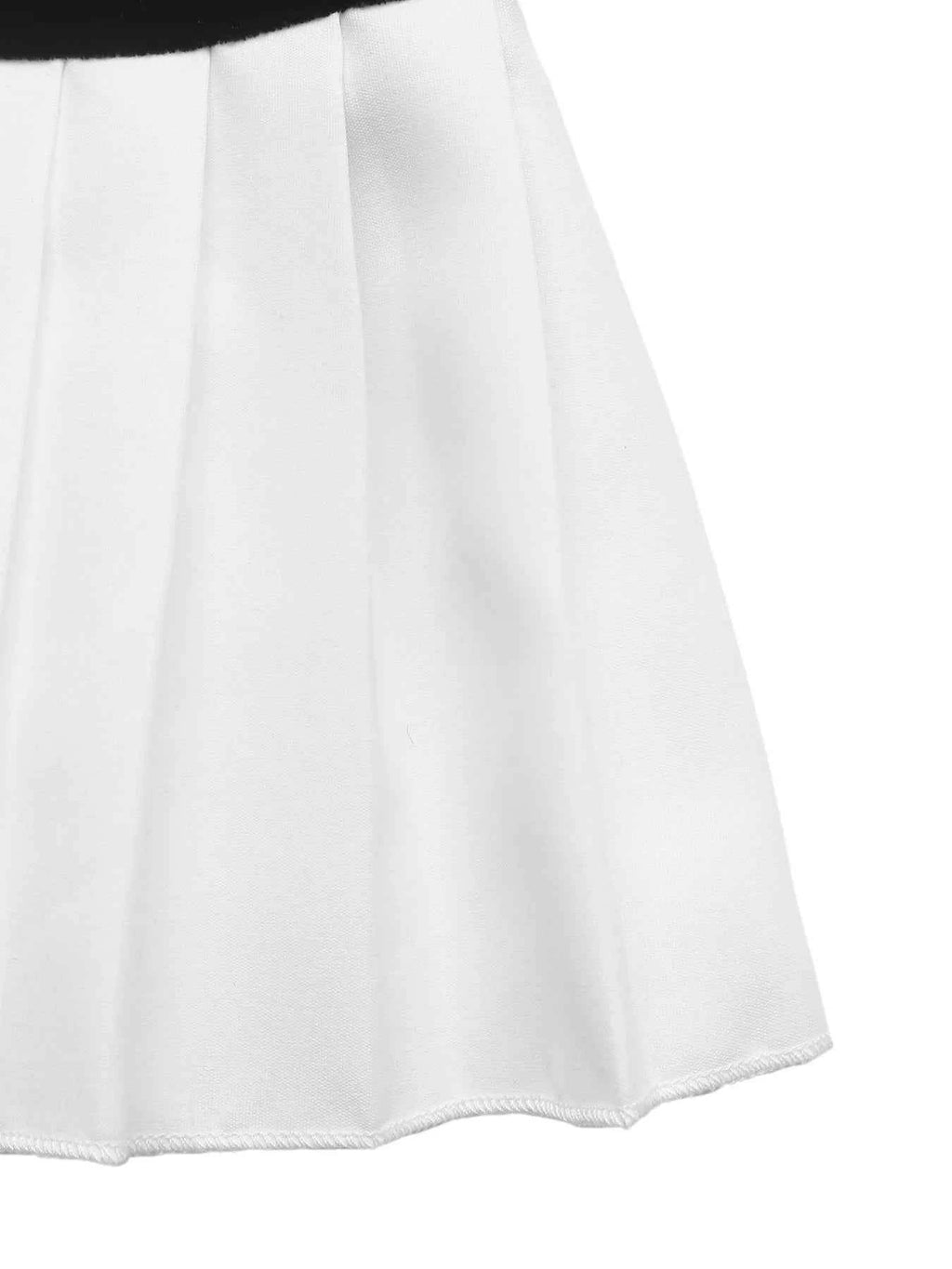 Pleated Hem Sweetheart Neckline Long Sleeve Mini Dress 1f2b07a1929f4f9da56a679b44cb47af-Max-Origin