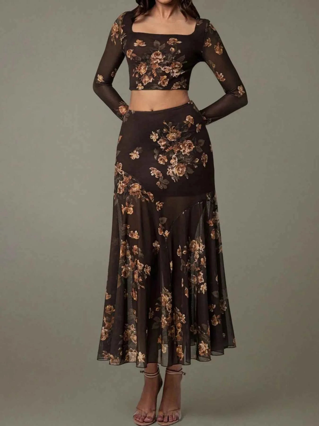 Floral Square Neck Top and Skirt Set 1f2c5410-615e-40fb-b6fc-b66bf624bb8d-Max-Origin