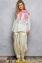 POL Floral Print Long Sleeve Lace Shirt with Front Pocket 1f3001aa-372e-492e-a11c-c25d5dd7b2a5-Max-Origin