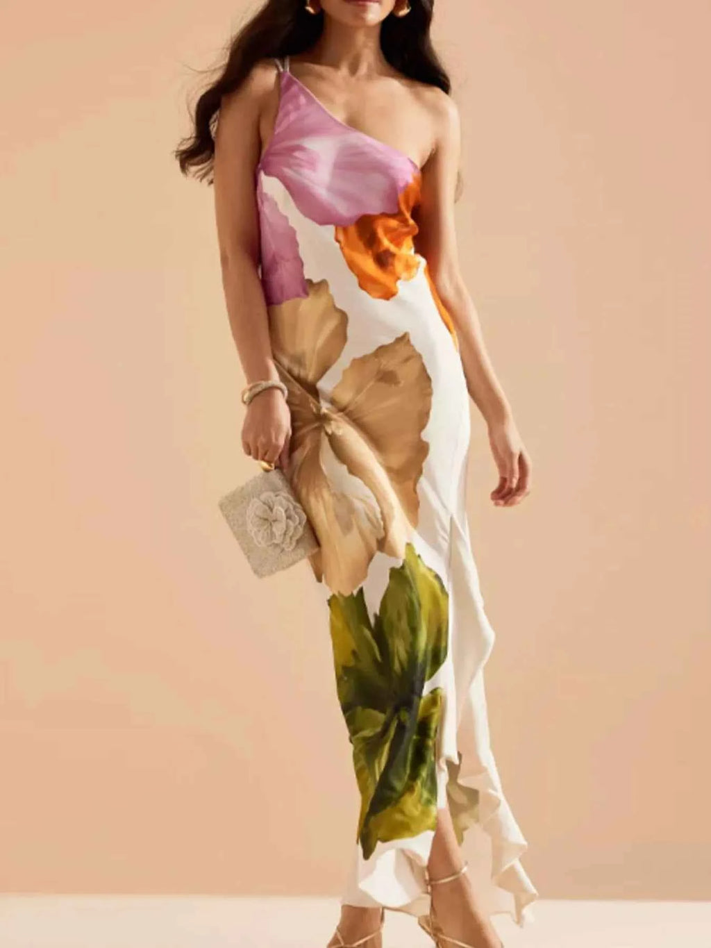 Floral Print Single Shoulder Maxi Dress 1f686241-7f8b-4e7e-8502-5a918410ca99-Max-Origin
