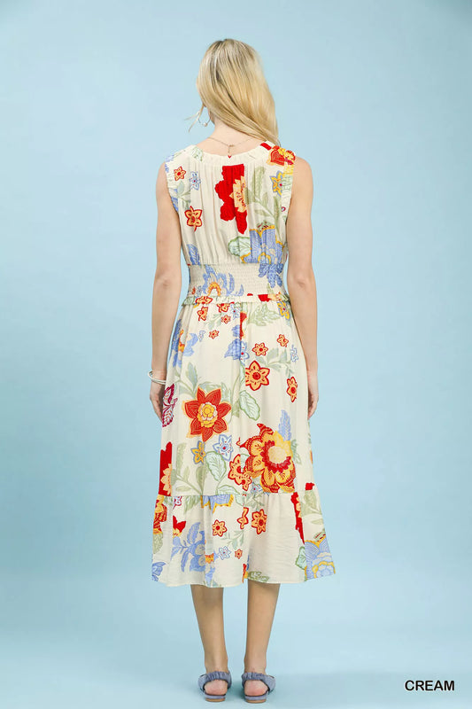 Floral Smocked Midi Dress 1f6b7877-405a-41ec-8db7-4499ca61e633-Max-Origin