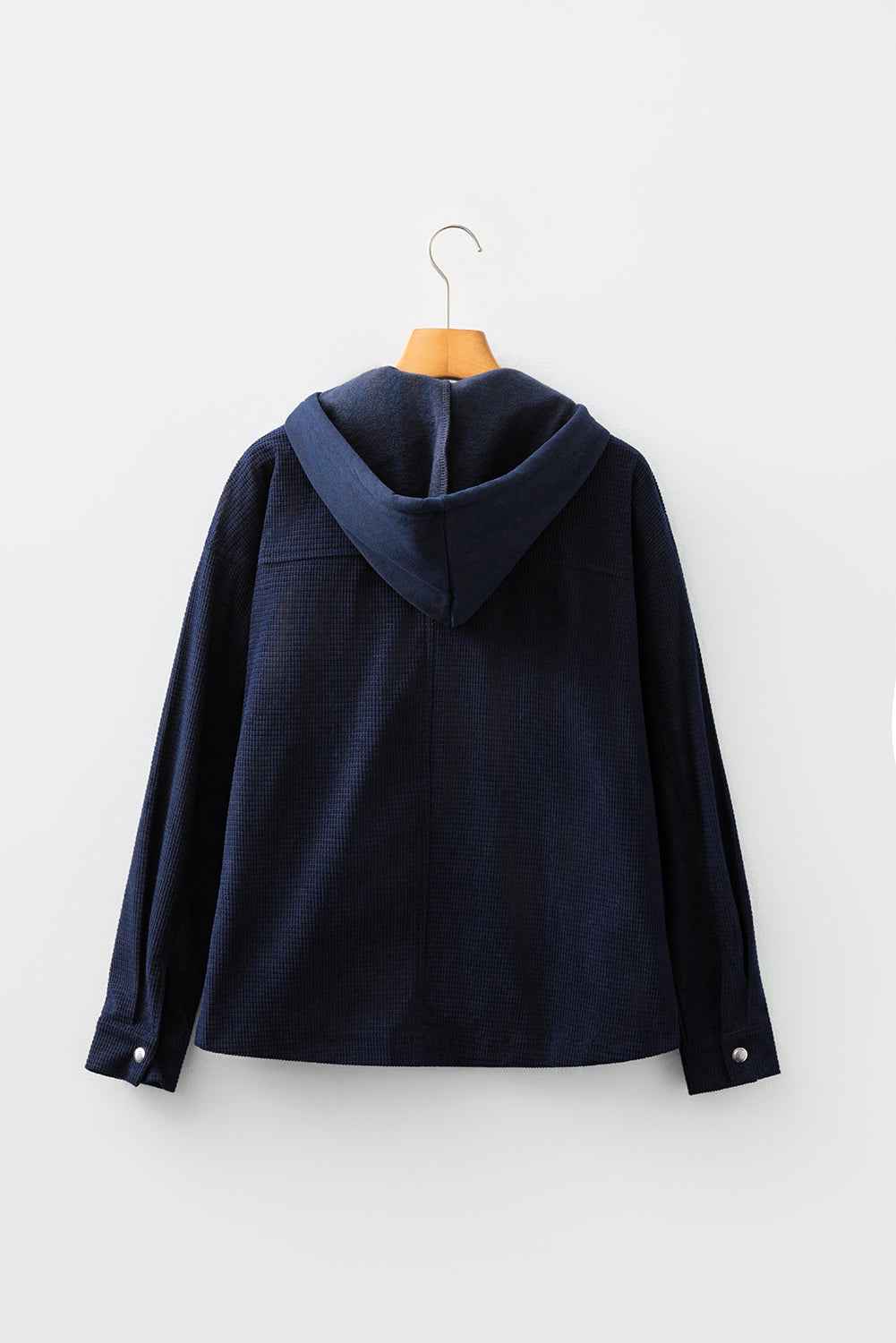Sail Blue 2 in 1 Thermal Knit Textured Hooded Jacket 1f87ff60f9e77f58