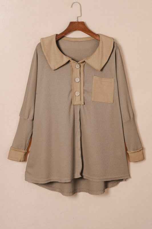 Bianca Waffle Knit Long Sleeve Top 1f9c279e-7644-47d4-a1ae-850aaf604895