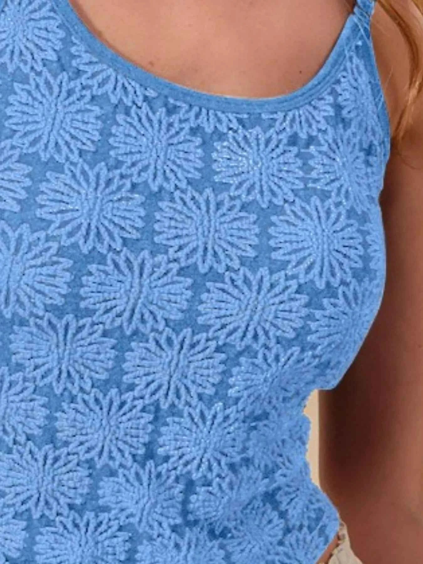 SO ME Two Tone Floral Seamless Tank Top 1fb60cd0-7a83-45b8-b19d-4c221eebbd8a-Max-Origin