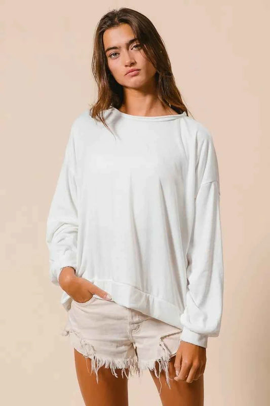 BiBi Loop Terry Pull Over With Cut Edge Band IVORY 1fb911a46d8d4349954abf86cd06ef06-Max-Origin