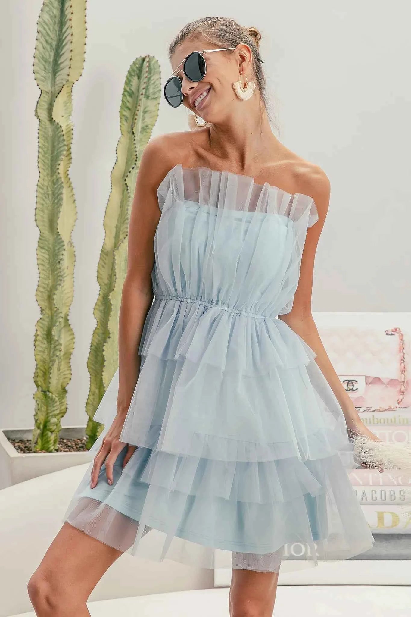BiBi Sleeveless Layered Organza Dress 1fd8050339334cd99b1ffbf1848ce3a8-Max-Origin
