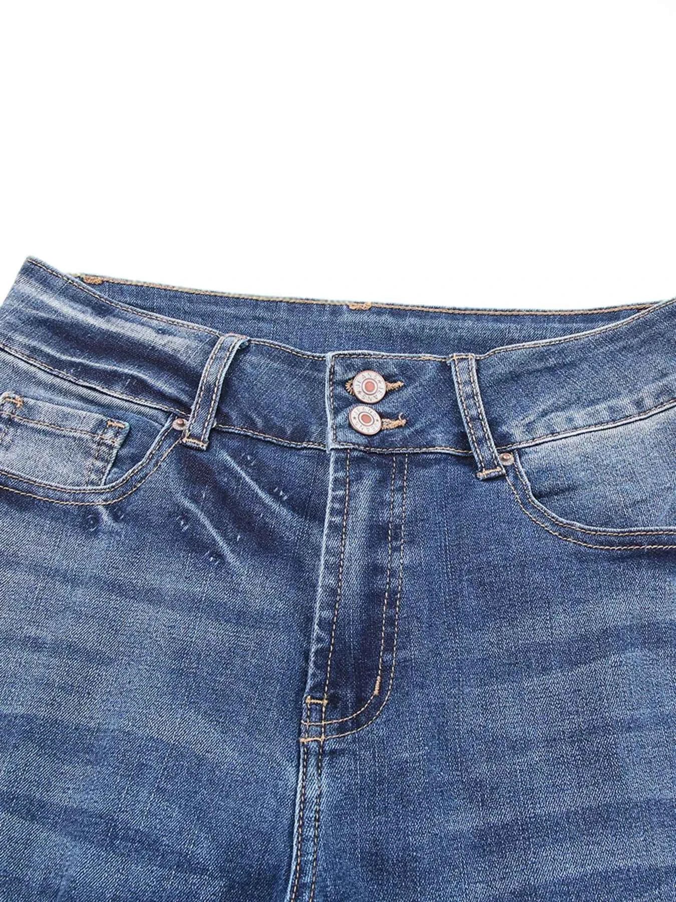High Waist Distressed Straight Leg Jeans 1feb4609cc60447d9cc6af4d857d0118-Max-Origin