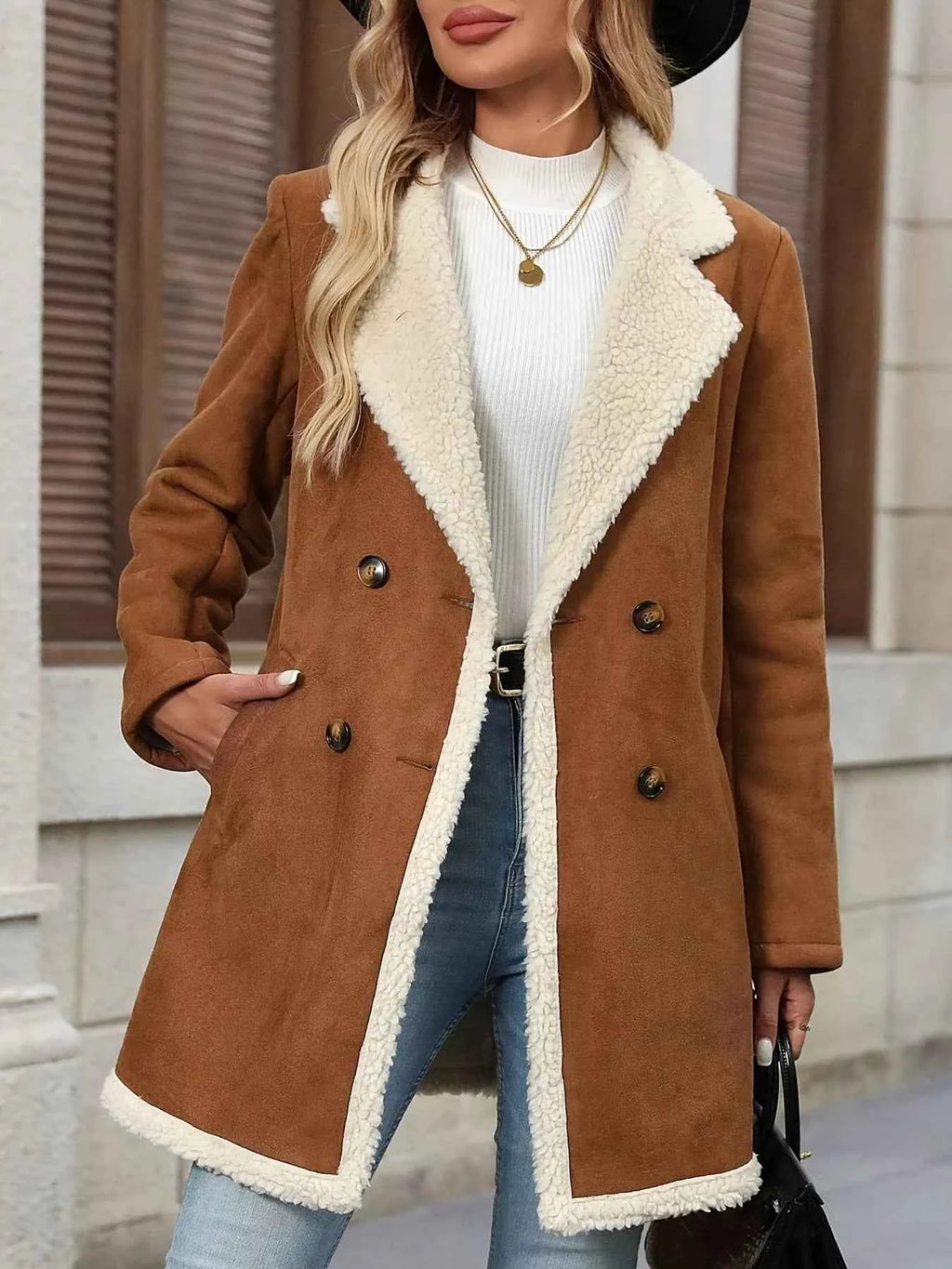 Sherpa Lined Button Up Outerwear Tan 1ff4fcf49fd1463da5fb7a3cd4ac1916-Max-Origin