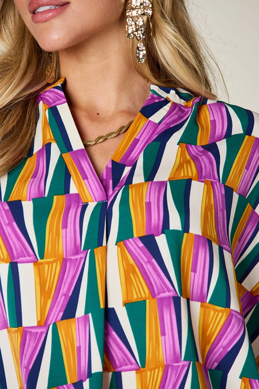 Double Take Full Size Geometric Notched Dolman Sleeve Top 20071fdf-d47d-42a0-ba2a-efb1e9f5cb76-Max