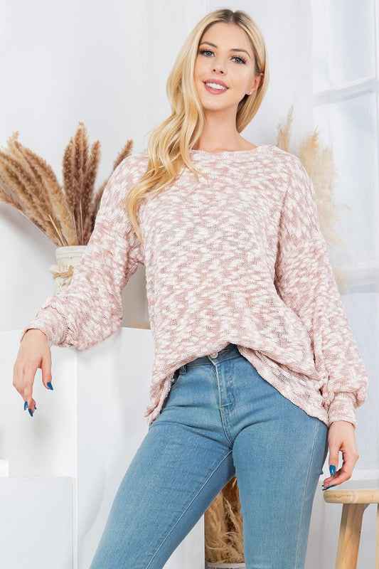 Low Gage Knit Pullover Sweater ROSE 20140706_4bfe0944-d03b-420c-870b-870929172ed1