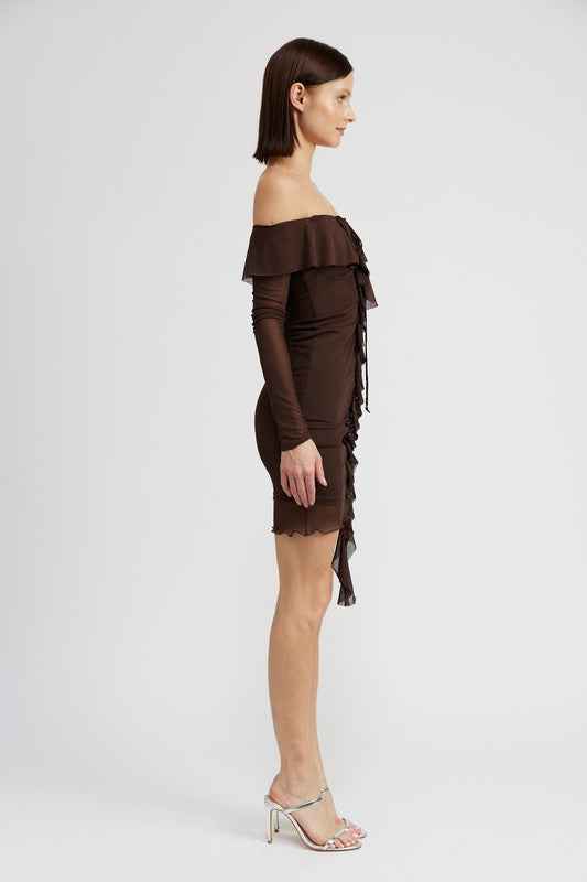 OFF SHOULDER MINI DRESS WITH RUFFLE DETAIL 20230456_51cc42ae-c68d-4468-bba6-4dd893cbe357