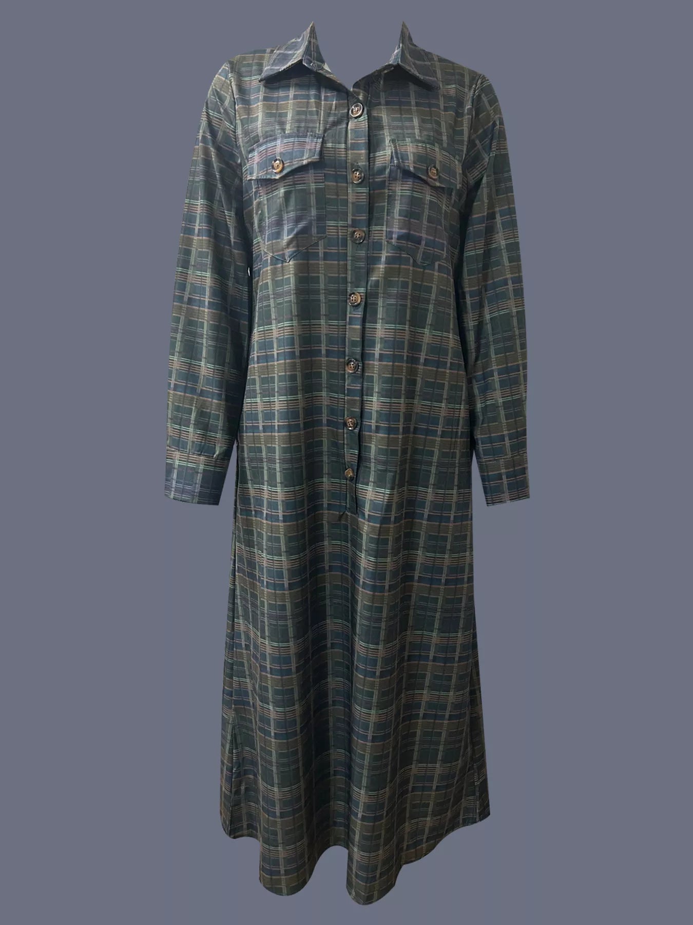 Plaid Button Front Maxi Shirt Dress 20232d4b7b914b899d8483a0c28b4a32-Max-Origin