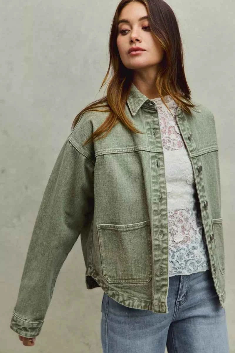 SO ME Vintage Washed Button Twill Shacket 202379c8c1234612bd910c0efc545e25-Max-Origin