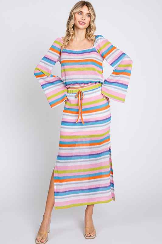 Multi-Color Stripe Maxi Skirt 20239072_24edca94-2b1d-4e59-90d4-6380d44ebfaa