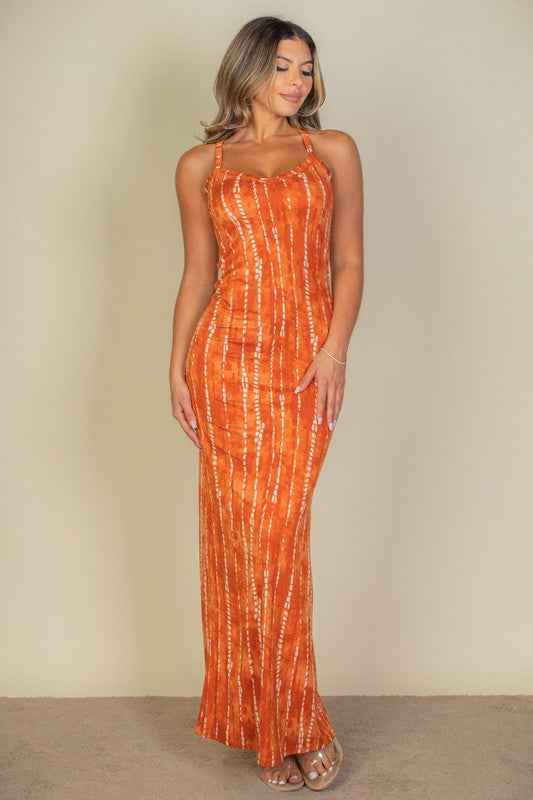 Tie Dye Printed Cami Bodycon Maxi Dress 20256889_08410580-9f56-426d-9c09-fb2d5567fdd6
