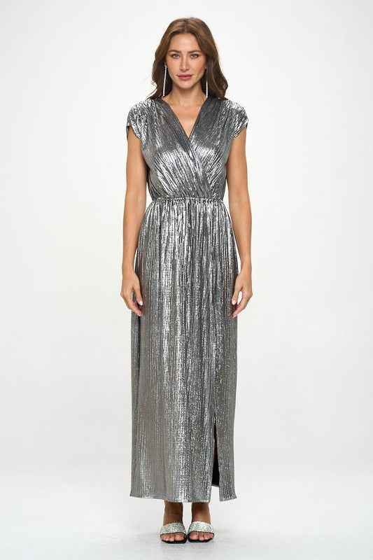 Made in USA Sleeveless Metallic Maxi Dress 20279077_231b4598-49a3-4033-8410-f60aa8e6ba0f