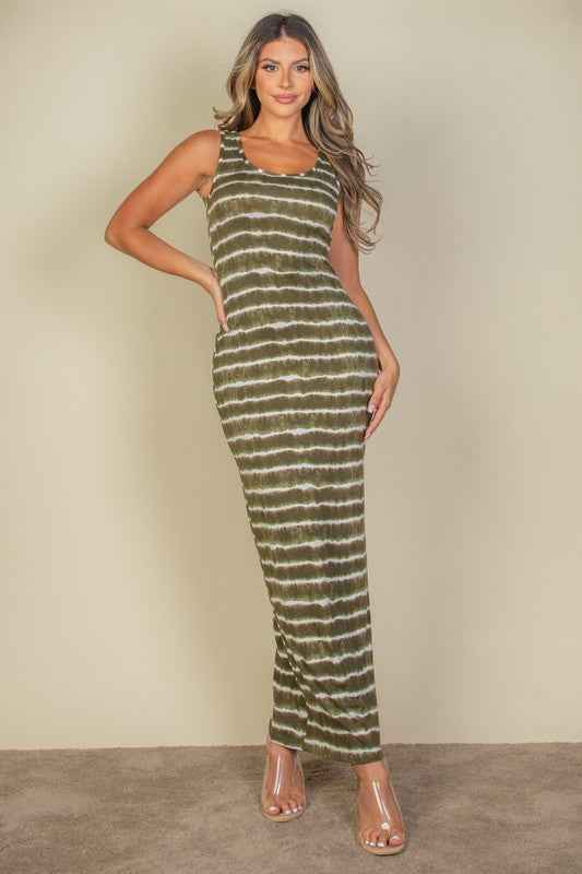 Tie Dye Printed Tank Bodycon Maxi Dress 20282038_e656eeec-065a-4935-9c8e-eb4909f1052f