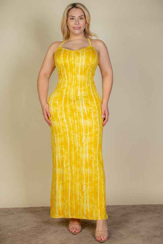 Plus Size Tie Dye Printed Cami Bodycon Maxi Dress PRINT 315 MUSTARD 20306266_0178d15d-ca10-4001-9dcb-cb098cf4e867