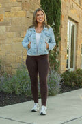 The Brady FULL LENGTH Brown Solid Leggings R3 Brown 20323958_10b25014-898f-4695-91e2-1c37d403b6d9