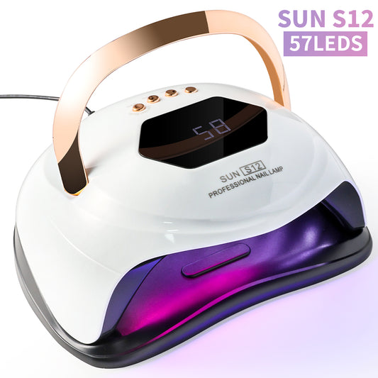 UV LED Nail Lamp, Professional UV Nail Dryer Light For Gel Nails With 57 Beads, Fast Curing Gel ish Lamp Auto Sensor 4 Timer Setting, Nail Art Drying Tools For Fingernail And Toenail S12 2032b726-23d0-4957-aee2-fd751fdbf19d
