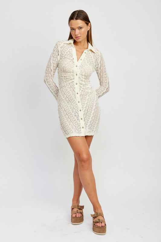 BUTTON DOWN LACE DRESS 20337052_08676381-7795-44ed-8df2-1c4712d14668