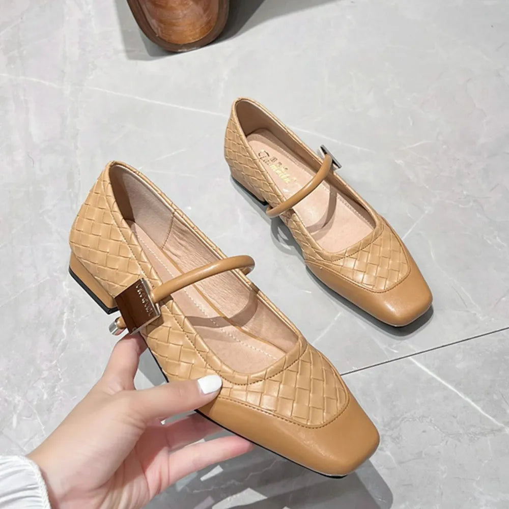 Square Toe Flats Loafers 203b33e3-9601-4451-b995-4b863e939fca-Max