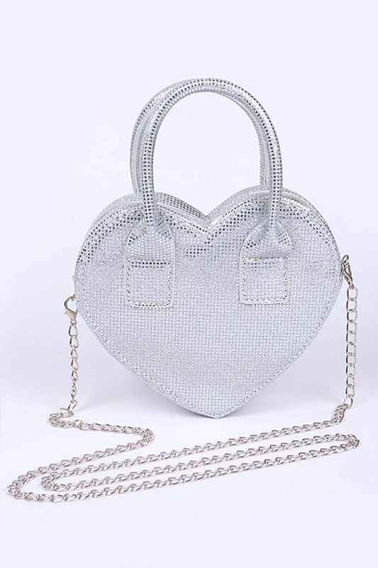 Glitter Top Handle Heart Shape Swing Bag 20416435_df57893b-4b5d-414a-9816-2bee569eb24e