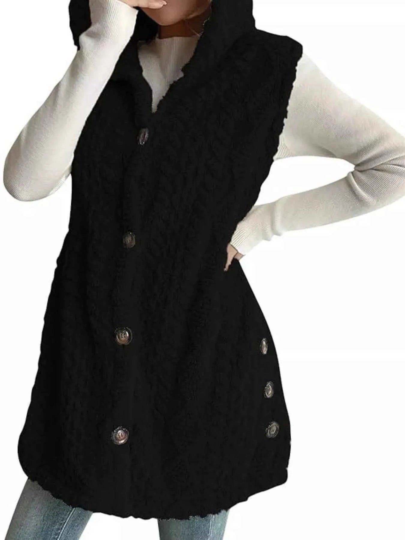 Button-Down Sherpa Hooded Vest Coat 204653ea-34c1-46a0-bd8e-89303b7782bb-Max-Origin