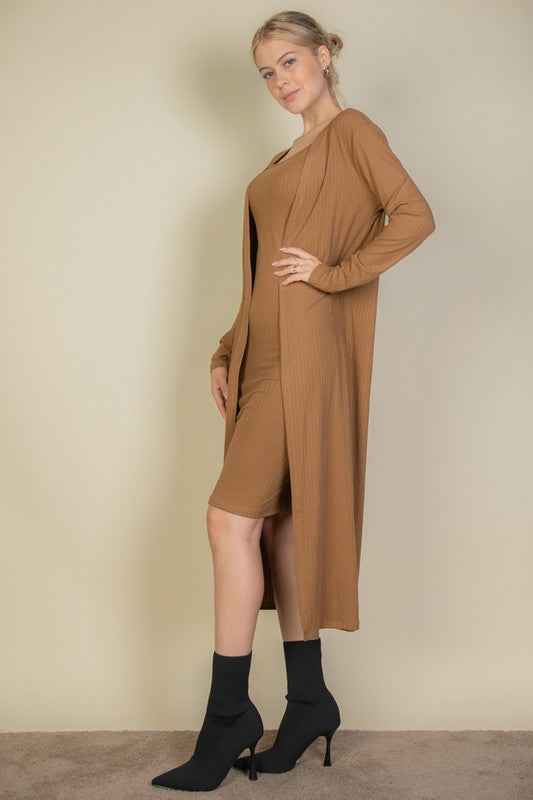 Ribbed Cardigan & Cami Midi Bodycon Dress 20528707_53d22df0-2e37-43bc-b760-5ac562c617f7