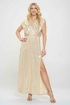 Made in USA Sleeveless Metallic Maxi Dress Sand 20529778_75c8270a-0de8-4a78-ac29-f4313c90715c