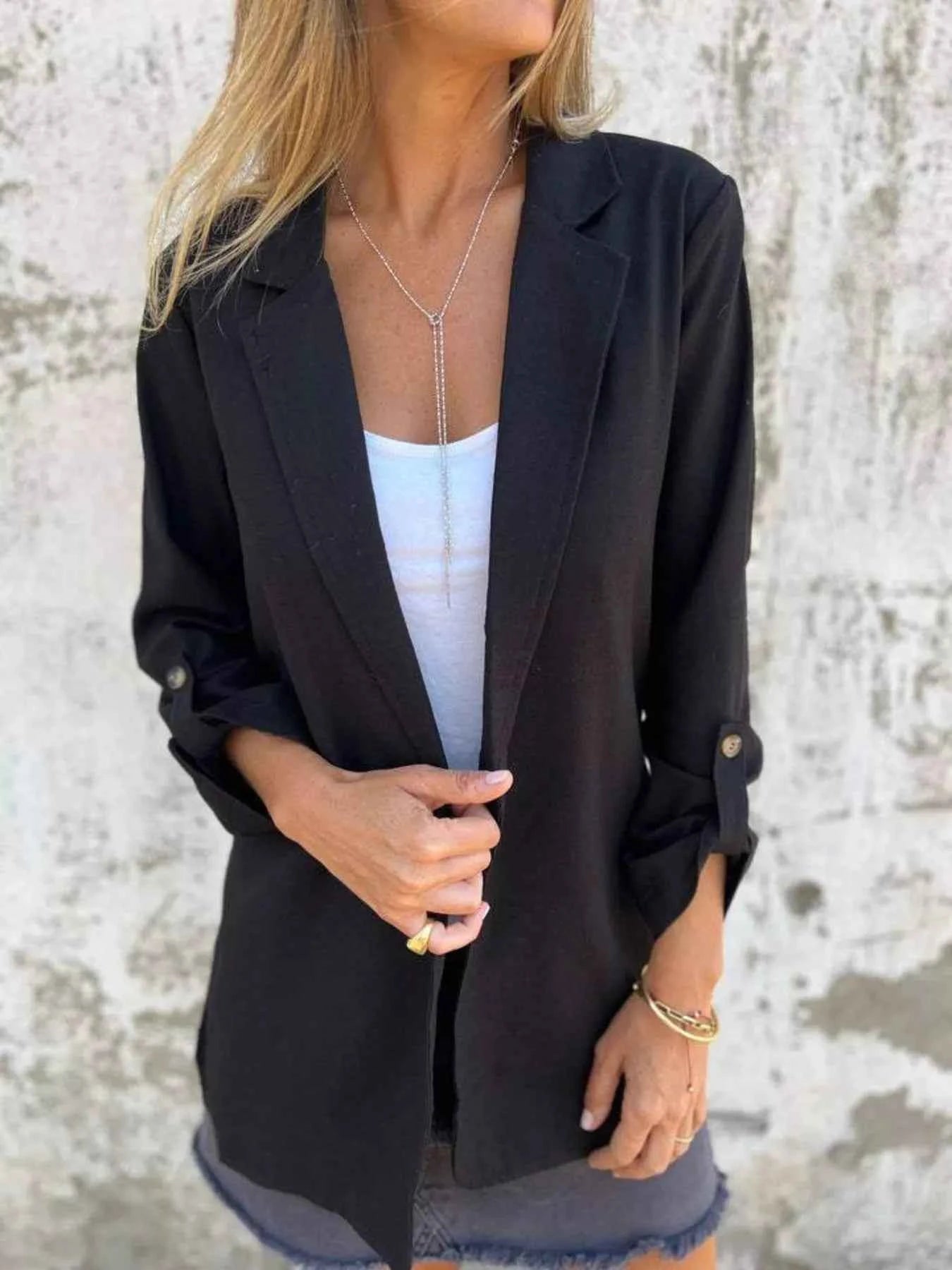 Full Size Lapel Collar Long Sleeve Blazer Plus Size 205479d052be4a07a3ac537d26877ca6-Max-Origin