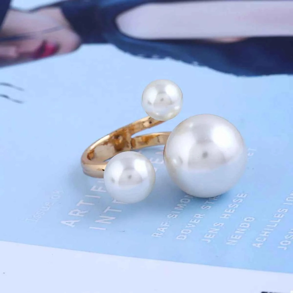 18K Gold-Plated Pearl Open Ring 205c9a7a-8490-4c9f-b02d-8c52aa122518-Max-Origin