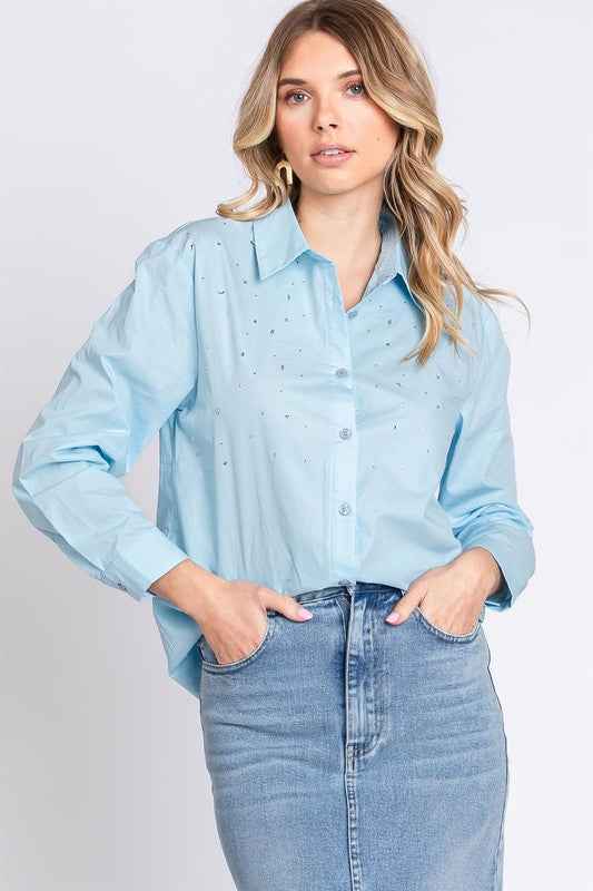 Rhinestone Button Up Shirt 20696204_24a6bebc-faab-49f9-bcaa-bb67f37fdb73