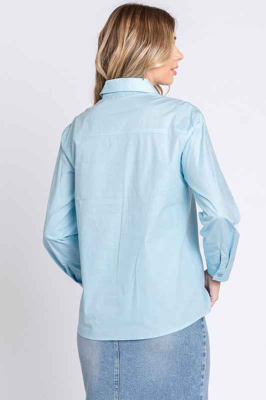 Plus Rhinestone Button Up Shirt 20696204_7a55c217-c864-41a8-8608-9f2ac19469cb
