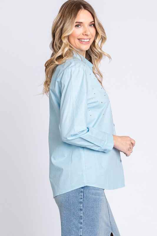 Rhinestone Button Up Shirt 20696204_a9f4c1f8-1a3b-423c-ad7c-7aadbcf65d94
