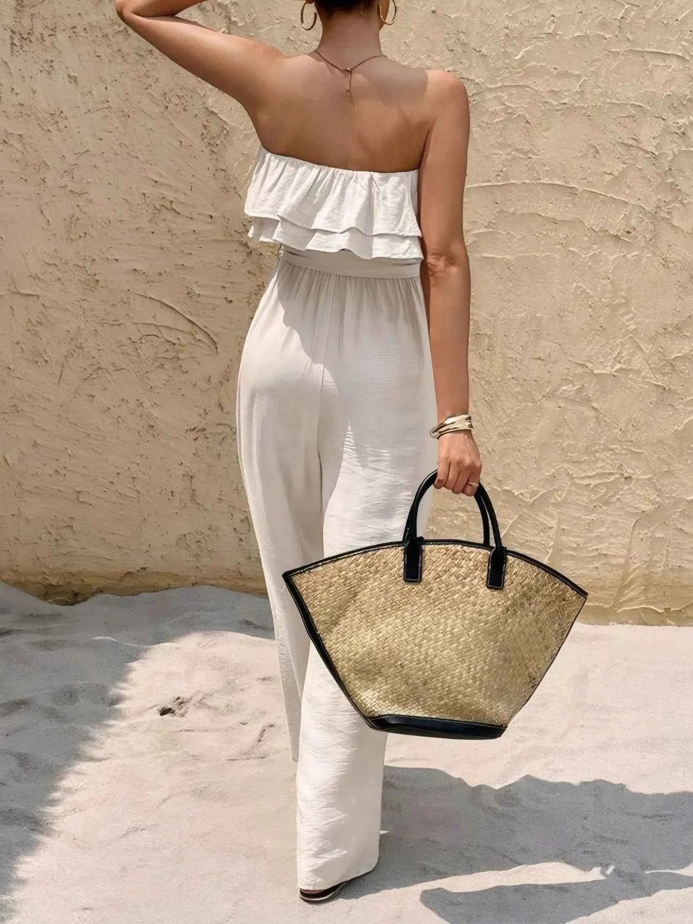 Off-Shoulder Ruffled Wide Leg Jumpsuit 2076a146-be6e-4c85-a1fa-850443430168-Max-Origin