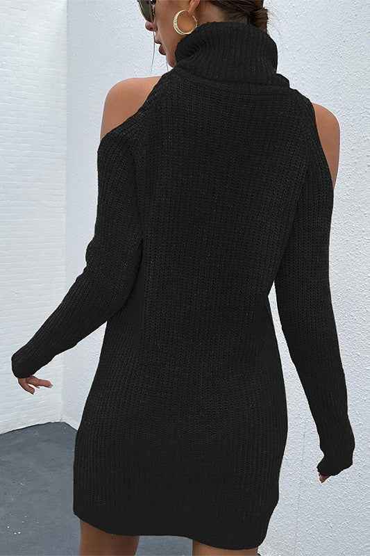 Black Black Turtleneck Cold-Shoulder Sweater Dress 20817877_08dedc2f-9622-413c-9dbe-46b970aef218