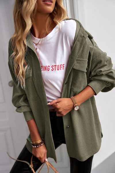Womens Shacket Jacket Shirts Blouses Tops Green 20821069_efc5f405-23b2-4299-be15-1d0aed9db4ac