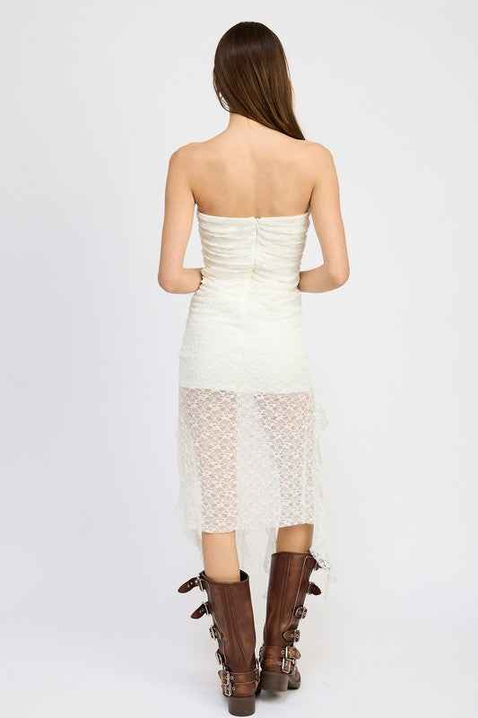 LACE TUBE DRESS WTIH RUFFLE DETAIL 20871789_1f10fb4e-4295-46b8-b7c2-a008f14df861