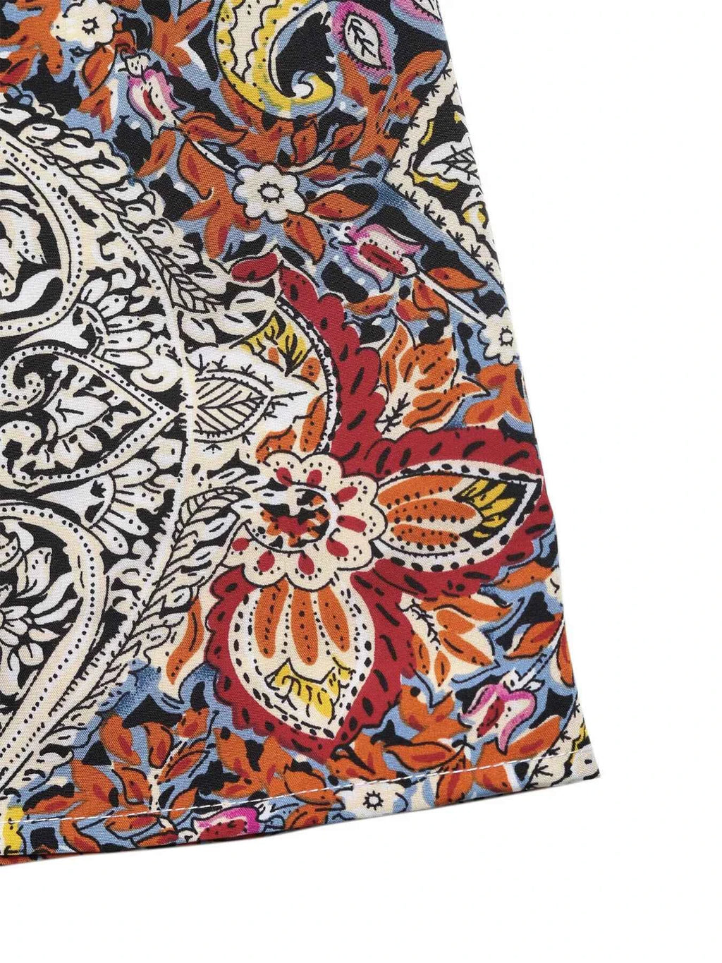 Paisley Print Tie Neck Sleeveless Midi Dress 20997d9f435a4618a145e612a70f0118-Max-Origin