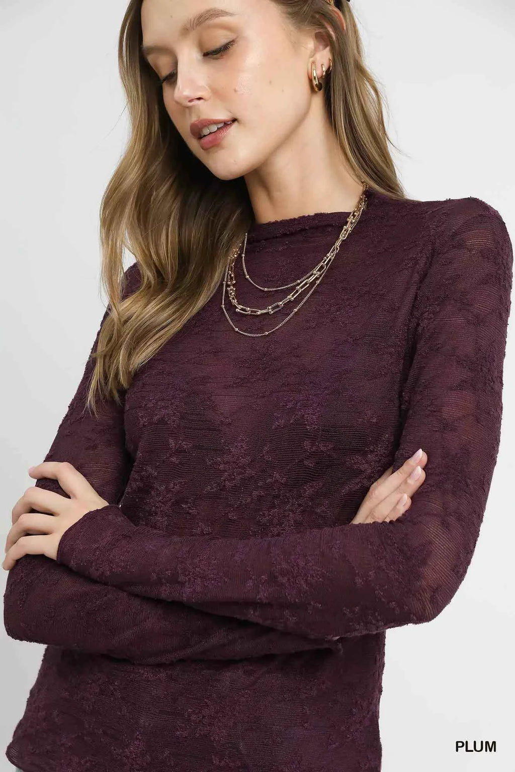 Umgee Lace Sheer Long Sleeve Top 20a20f54-e9bc-443e-9a3f-eafff4920fd6-Max-Origin