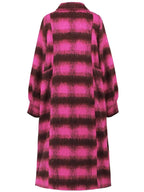 Contrast Double-Breasted Long Sleeve Longline Coat 20cd265b-658c-418d-8cec-26b9634377bc-Max